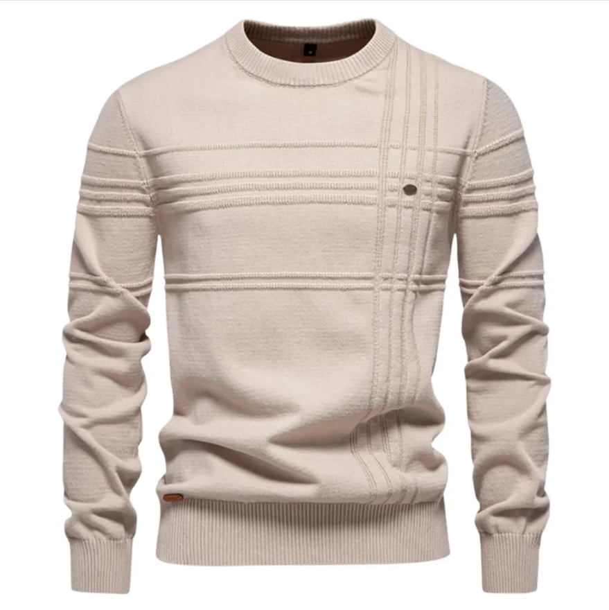 Elegante maglione scozzese