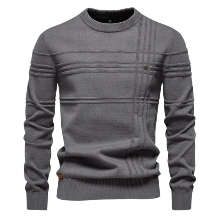 Elegante maglione scozzese