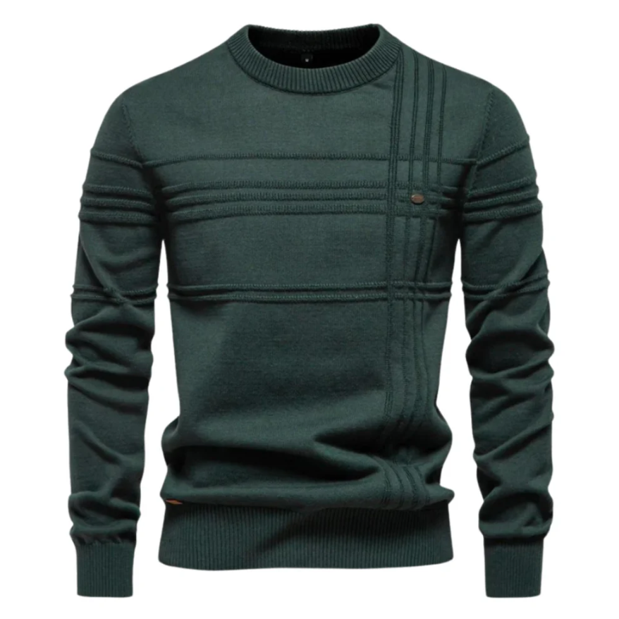 Elegante maglione scozzese
